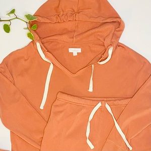 Sherbet Colored Loungewear, 2 Piece Lounge Set, Cropped Top and Joggers